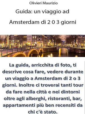 cover image of Guida Viaggio a Amsterdam di 2 o 3 giorni